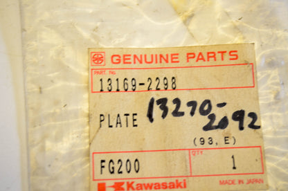 New OEM Kawasaki 13169-2298, 13270-2092 Air Filter Plate NOS