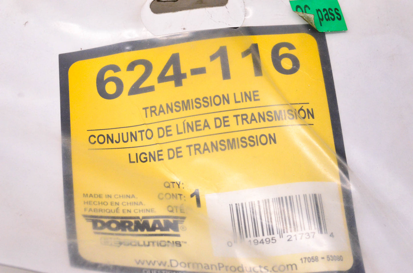 Dorman 624-116 Transmission Line NOS