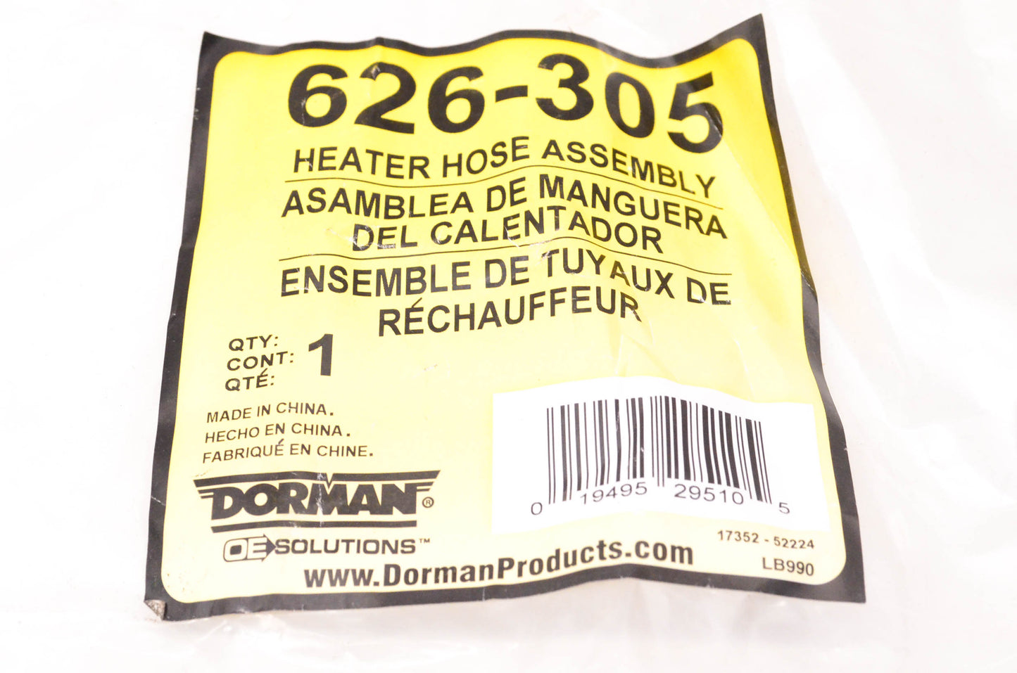 Dorman 626-305 Heater Hose Assembly NOS