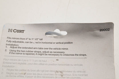 Curt 20002 Extended View Tow Mirror Kit NOS