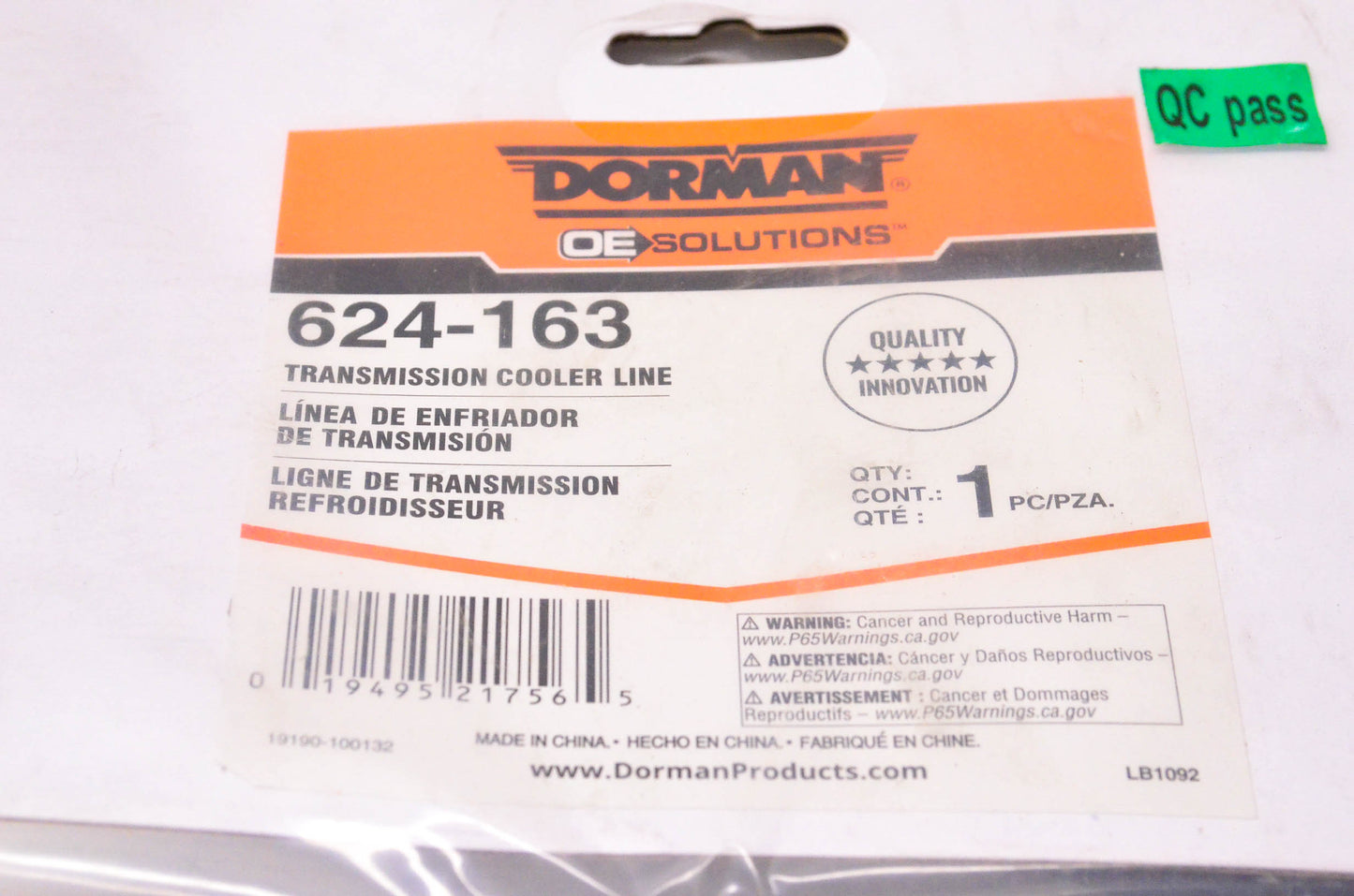 Dorman 624-163 Transmission Cooler Line NOS