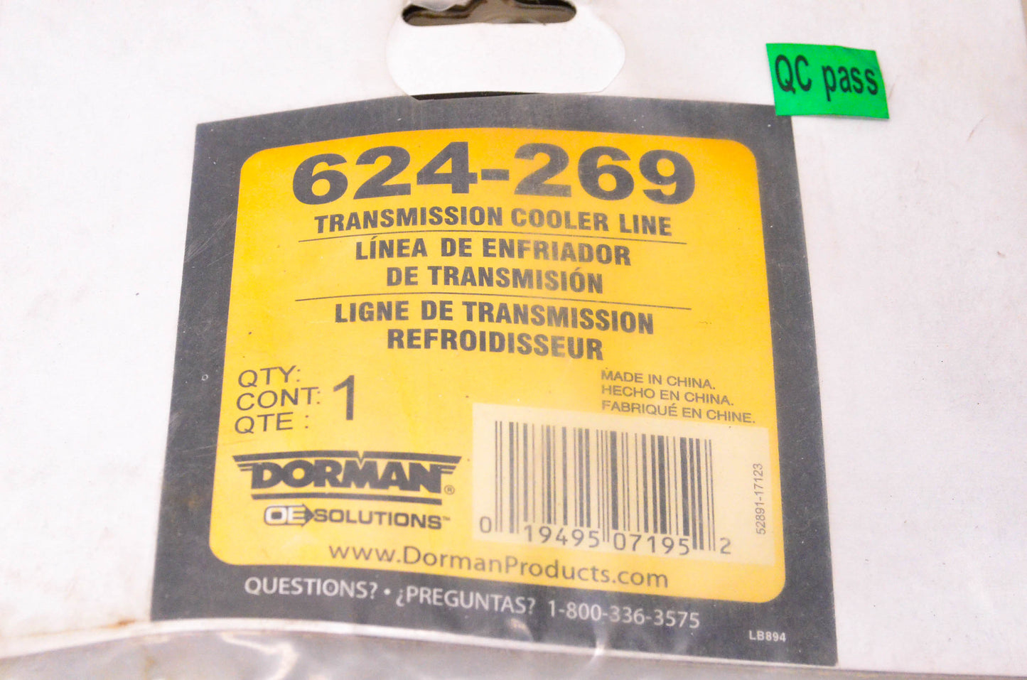 Dorman 624-269 Transmission Cooler Line NOS