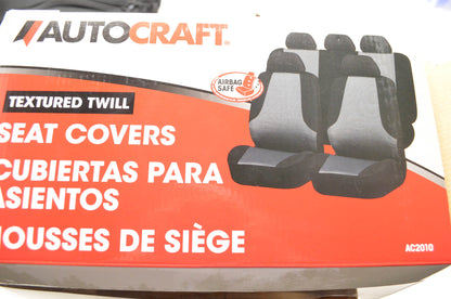 AutoCraft AC2010 Textured Twill Seat Cover Kit NOS