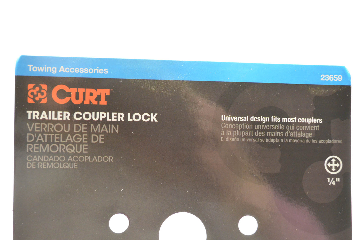 Curt 23659 Trailer Coupler Lock NOS