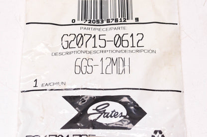 Gates G20715-0612, 6GS-12MDH GlobalSpiral 3/8" Hydraulic Coupling NOS