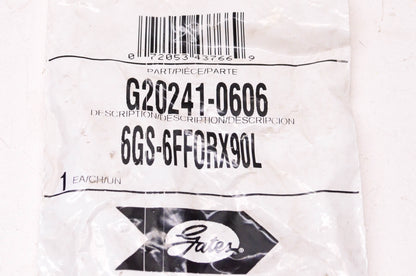 Gates G20241-0606, 6GS-6FF0RX90L GlobalSpiral 3/8" Hydraulic Coupling NOS