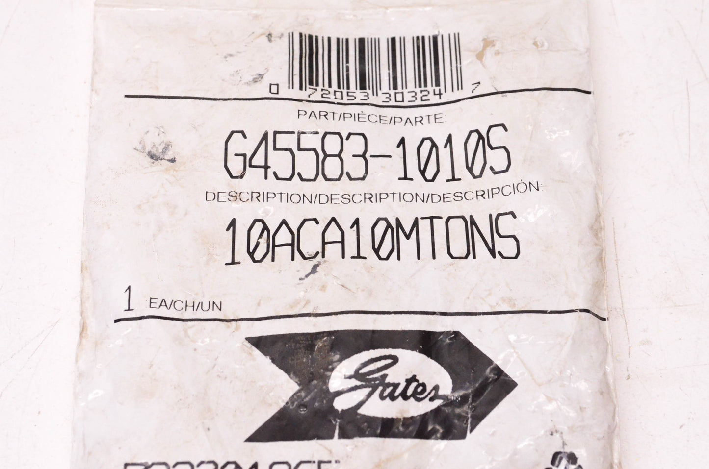 Gates G45583-1010S, 10ACA10MTONS PolarSeal Hydraulic Coupling NOS