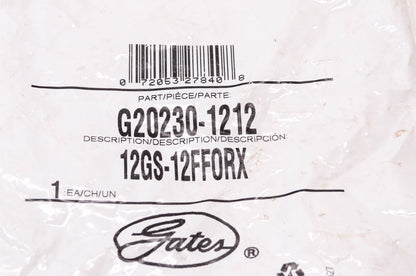 Gates G20230-1212, 12GS-12FFORX Hydraulic Hose Fitting NOS