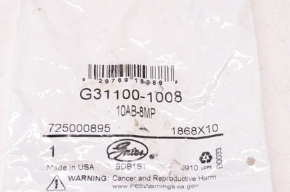 Gates G31100-1008, 10AB-8MP Air Brake to Male Pipe Coupling NOS