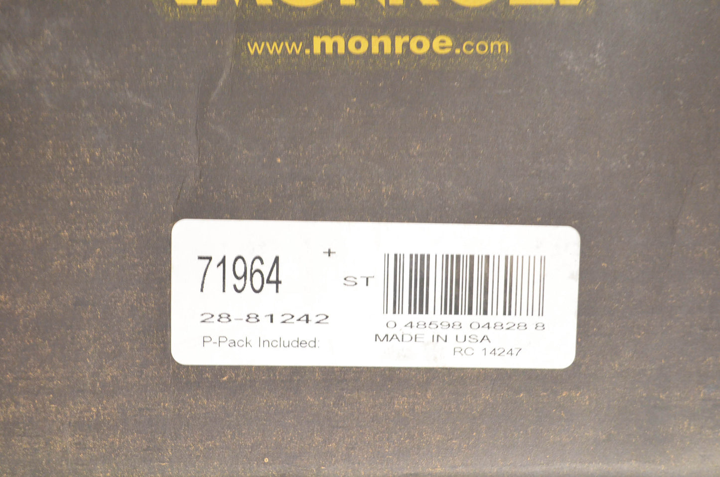 Monroe 71964, 71964E, 28-81242 Sensa-Trac Gas Strut Assembly NOS