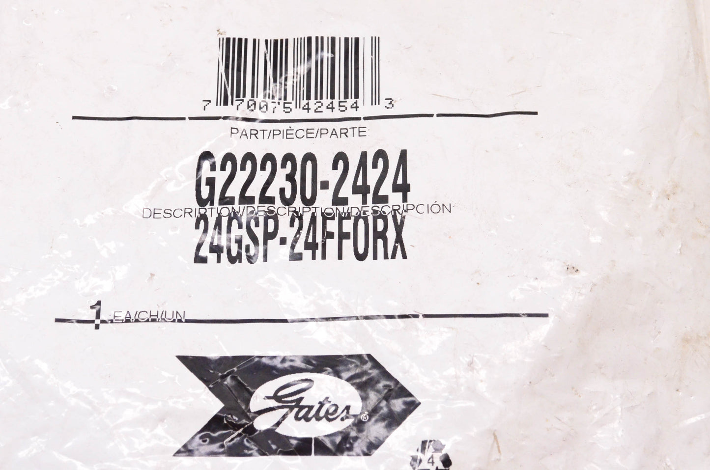 Gates G22230-2424, 24GSP-24FFORX Hose End Fitting NOS