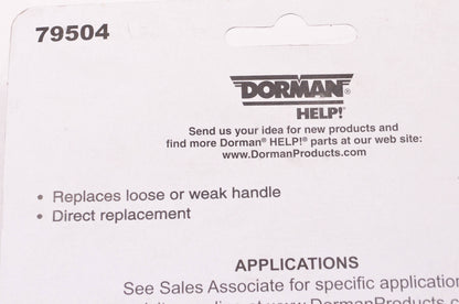 Dorman 79504 Interior Door Handle NOS