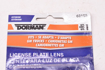 Dorman 68155 License Plate Lens NOS