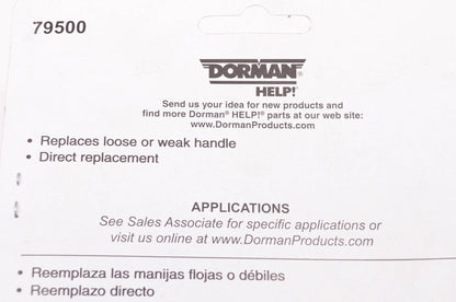 Dorman 79500 Interior Door Handle NOS