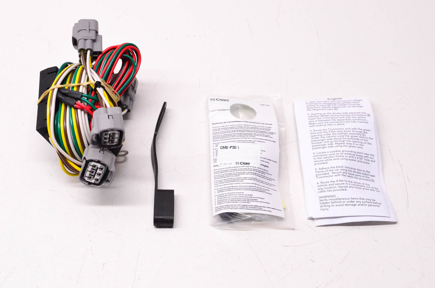 Curt 55380 T-Connector Wiring Kit NOS
