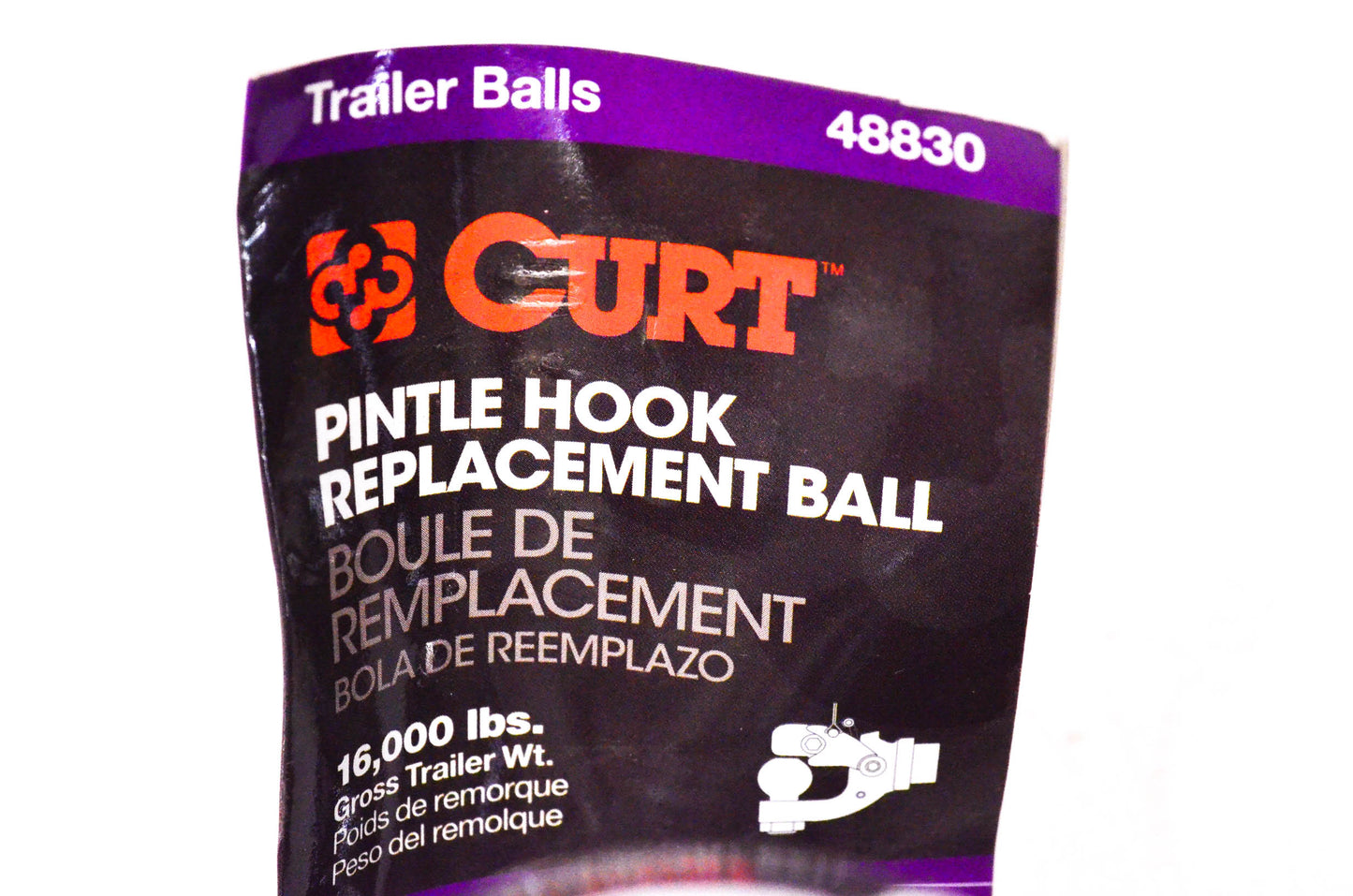 Curt 48830 Pintle Hook Replacement Ball NOS