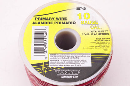 Dorman 85740 10 Gauge Primary Wire 75 Feet NOS