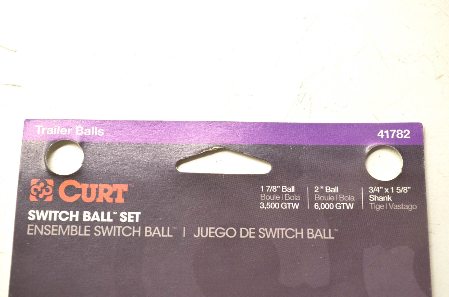 Curt 41782 Trailer Hitch Ball Kit NOS