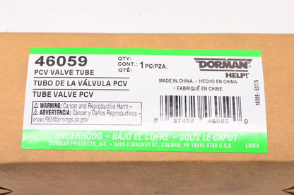 Dorman 46059 PCV Valve Tube NOS