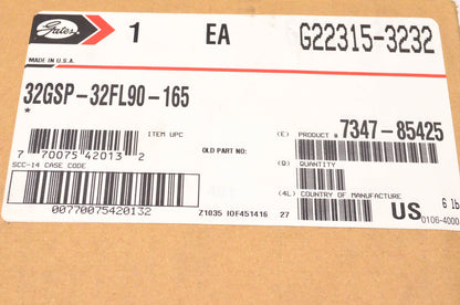 Gates G22315-3232, 32GSP-32FL90-165 Hydraulic Hose Fitting NOS