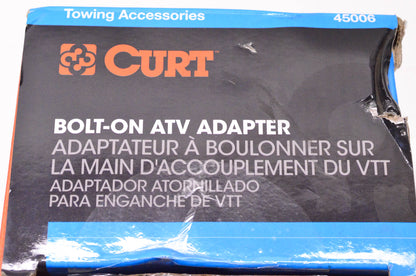 Curt 45006 Bolt-On ATV Tongue Adapter NOS