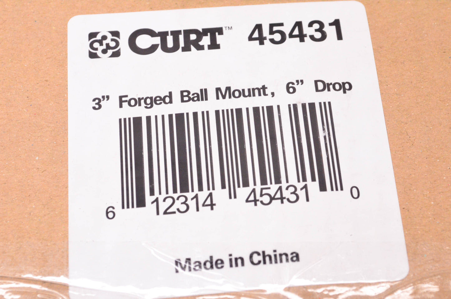 Curt 45431 3"Forged Ball Mount NOS