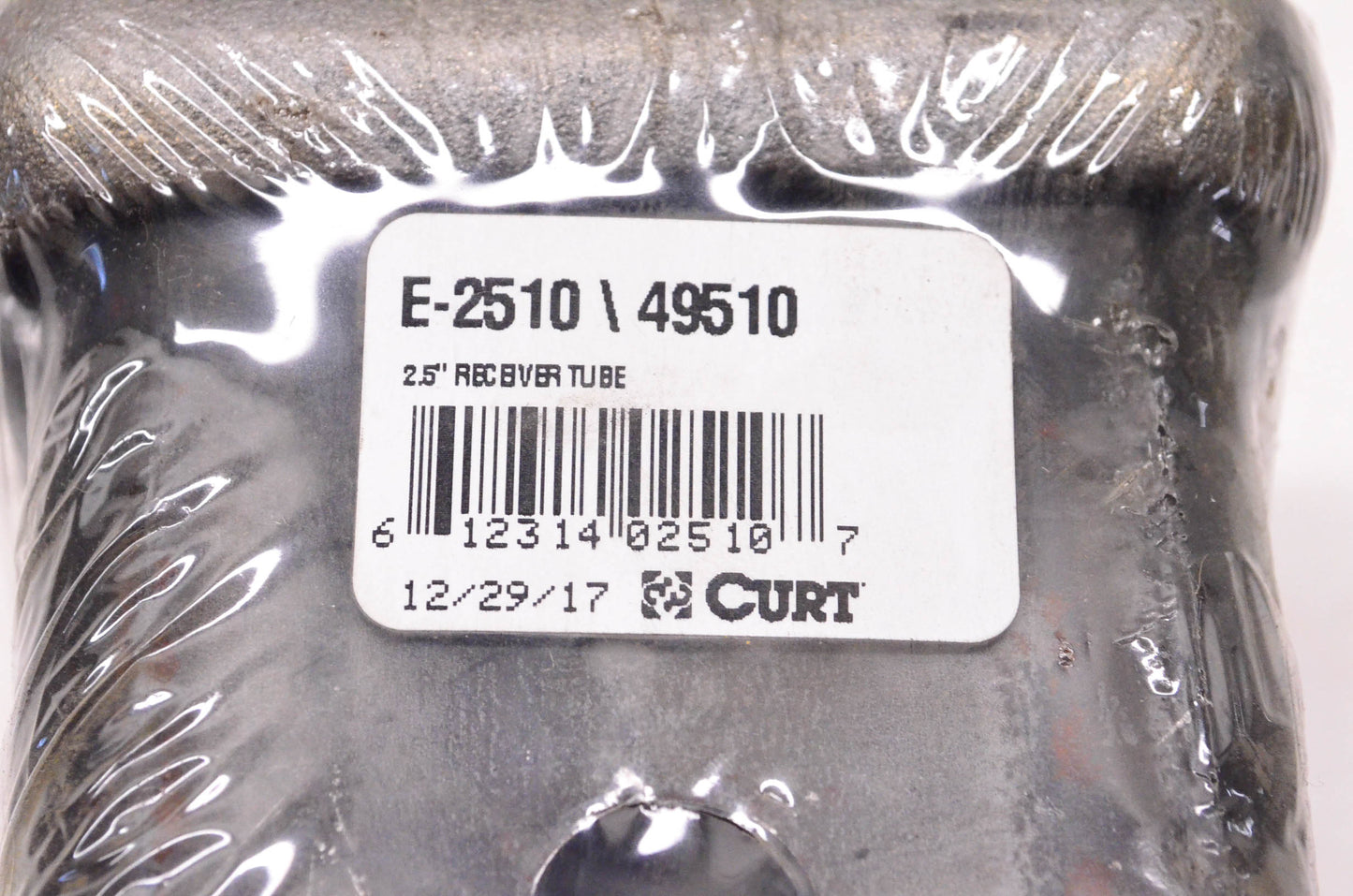 Curt 49510, E-2510 10" Raw Steel Receiver Tubing NOS