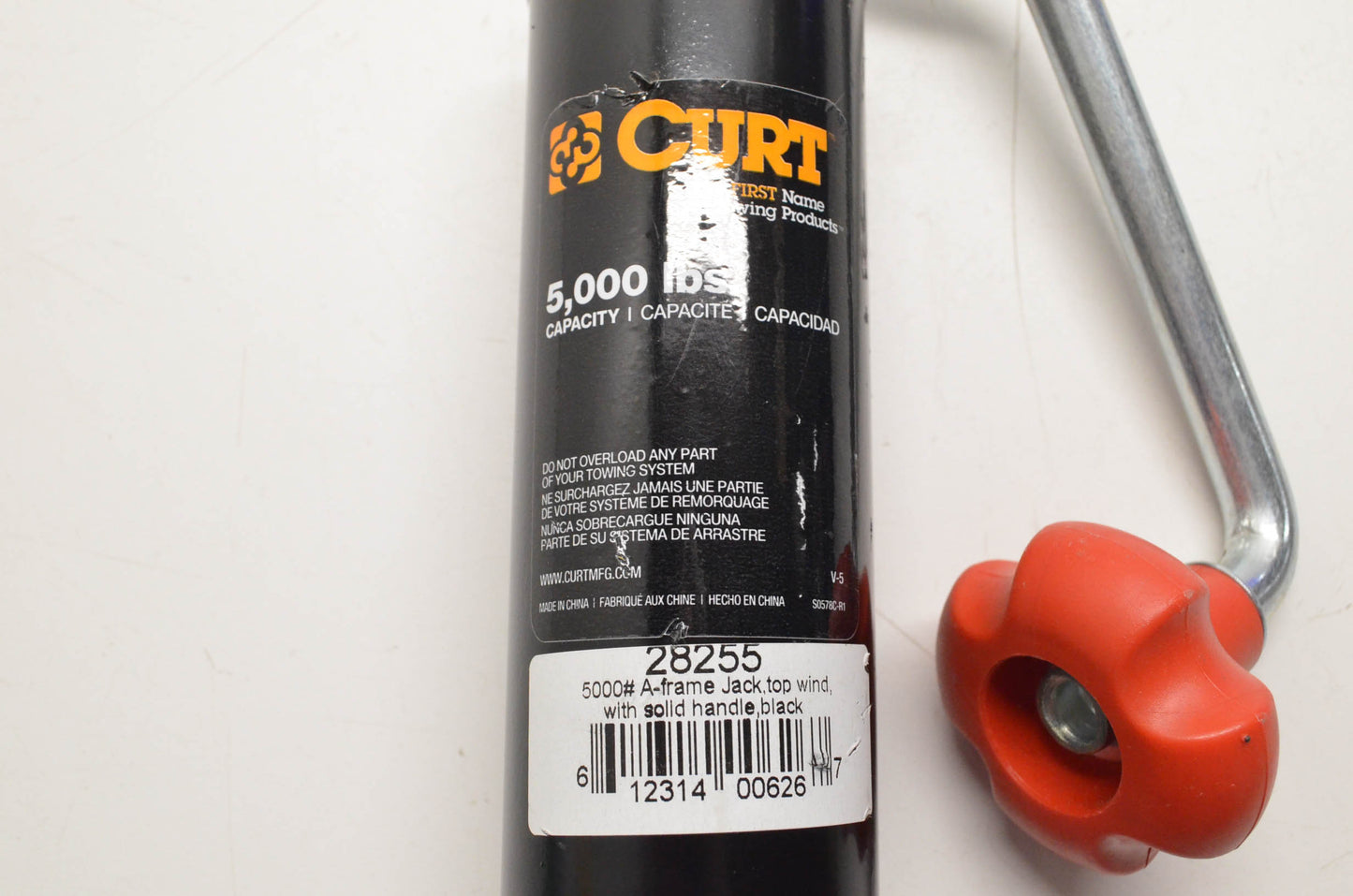 Curt 28255 A-Frame Jack With Top Handle NOS
