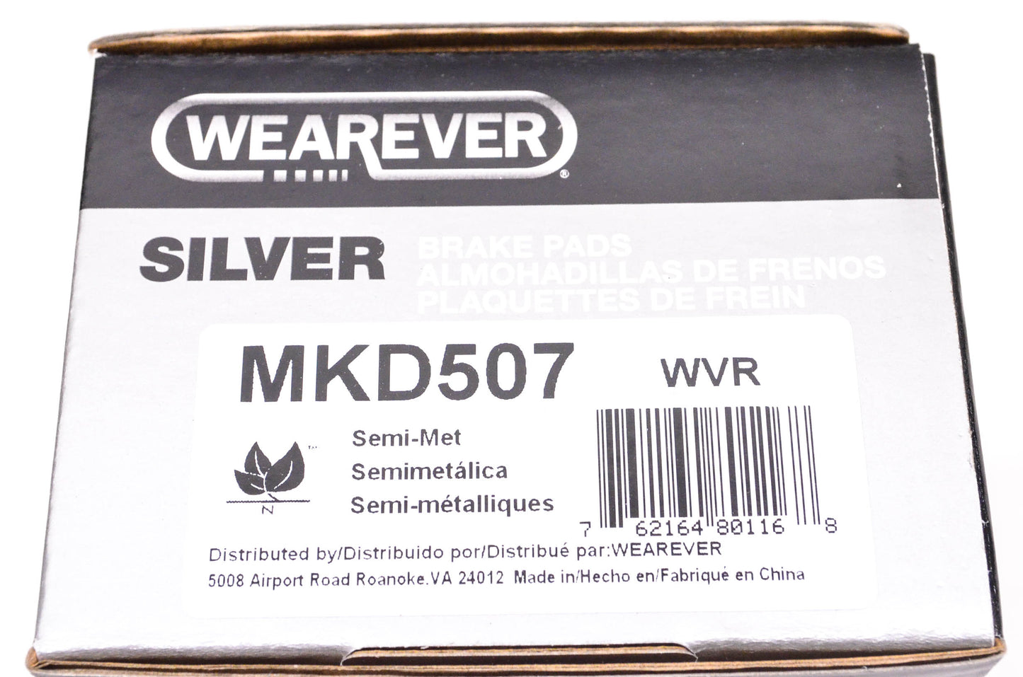 Wearever MKD507 Wearever Silver Brake Pad Kit NOS