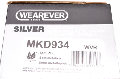 Wearever MKD934 Wearever Silver Brake Pad Kit NOS