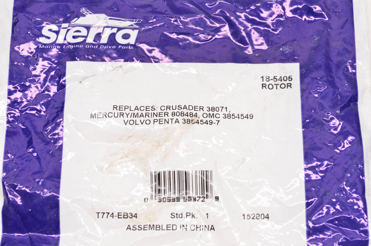 Sierra 18-5405, 38071, 808484 Rotor NOS