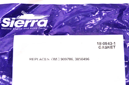 Sierra 18-0943-1, 909786, 3850496 Gasket NOS