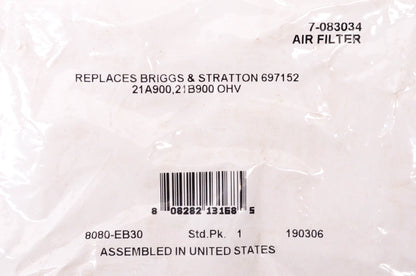 Sierra 7-083034, 697152, 21A900 Air Filter NOS