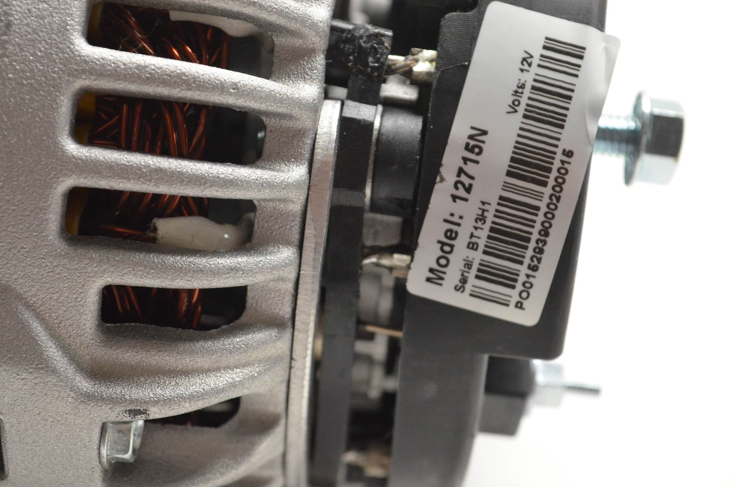 WPS 12715N 12V 200 Amp NEG Alternator NOS