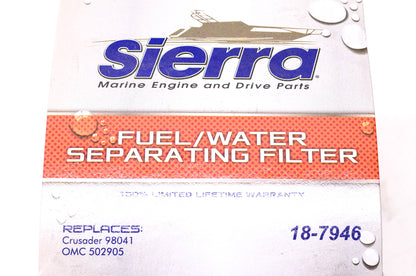 Sierra 18-7946 Fuel/Water Separating Filter NOS