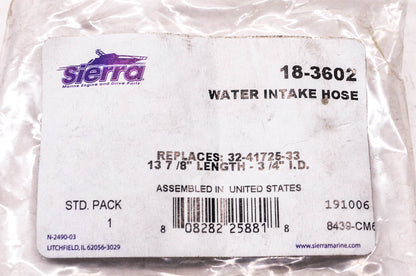 Sierra 18-3602 Water Intake Hose NOS