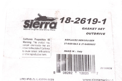 Sierra 18-2619-1 Outdrive Gasket Kit NOS