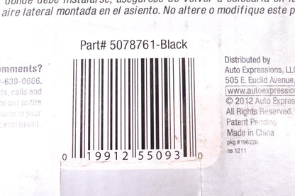 Auto Expressions 5078761 Seat Cover Kit NOS