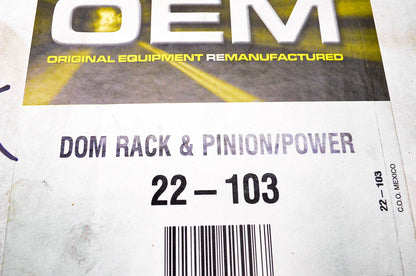 Carquest 22-103 Remanufactured Rack & Pinion NOS