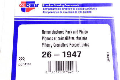Carquest 26-1947 Remanufactured Rack & Pinion NOS
