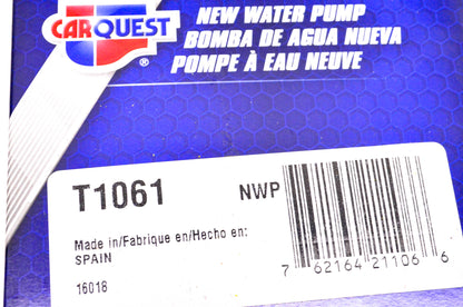Carquest T1061 Water Pump NOS