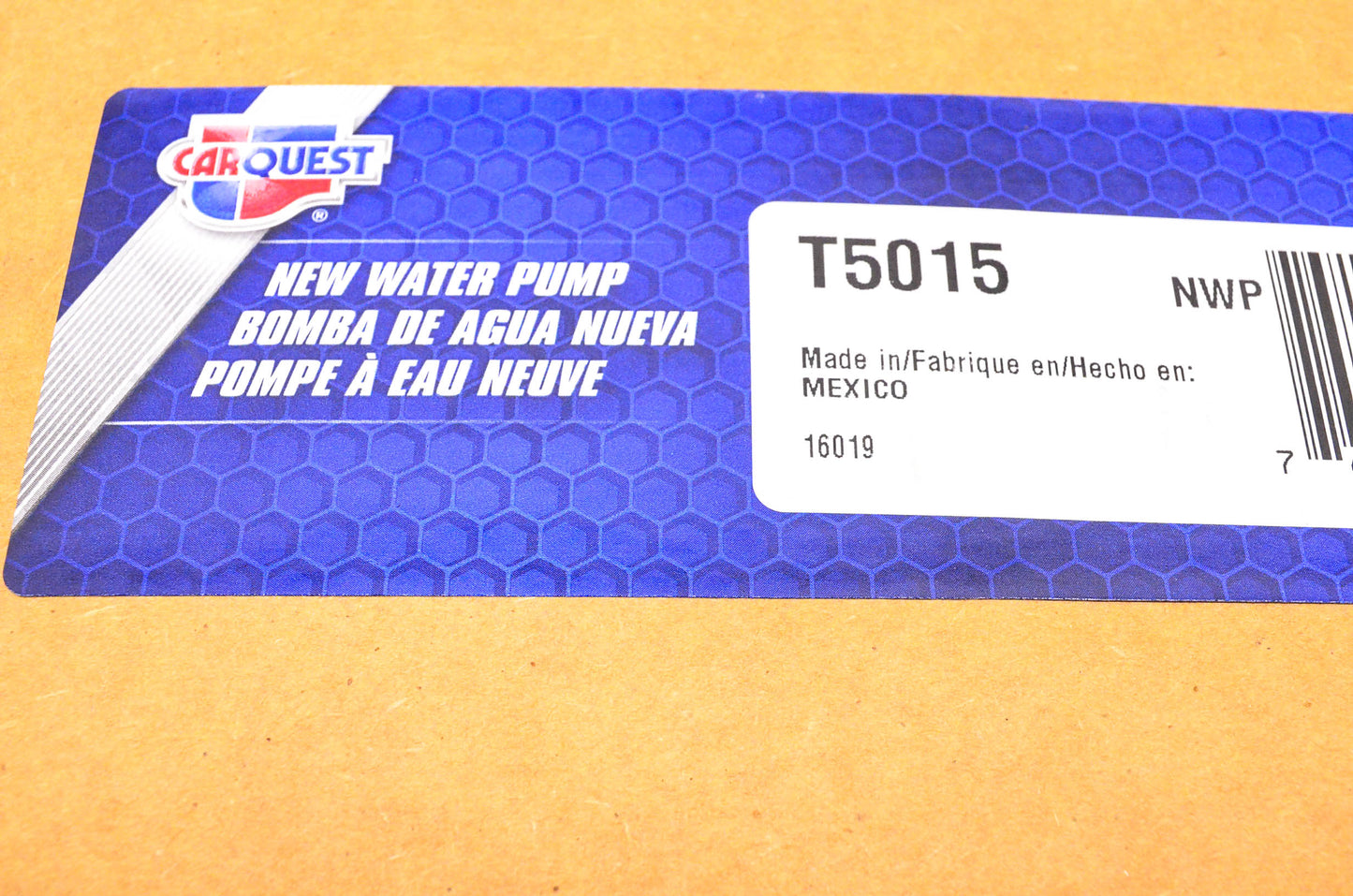Carquest T5015 Water Pump NOS