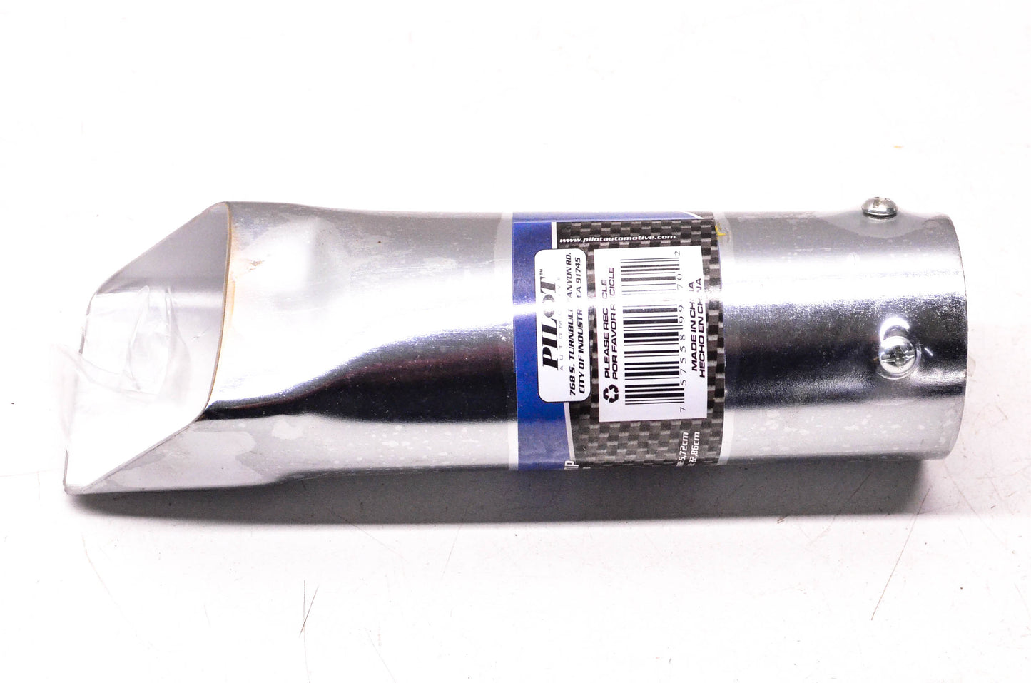 Pilot Motorsports PMZ-007 Chrome Plated Exhaust Tip NOS