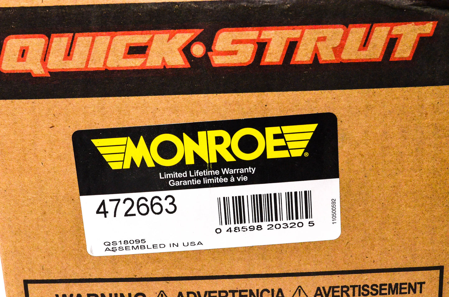 Monroe 472663 Monroe Quick-Strut NOS
