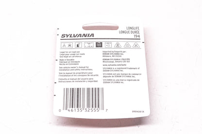 Sylvania 194LL.BP2 Sylvania Longlife Lamps NOS