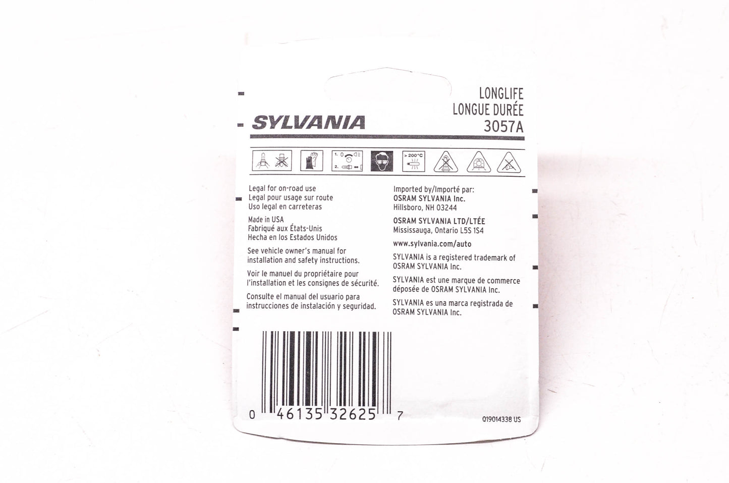 Sylvania 3057ALL.BP2 Sylvania Longlife Lamps NOS