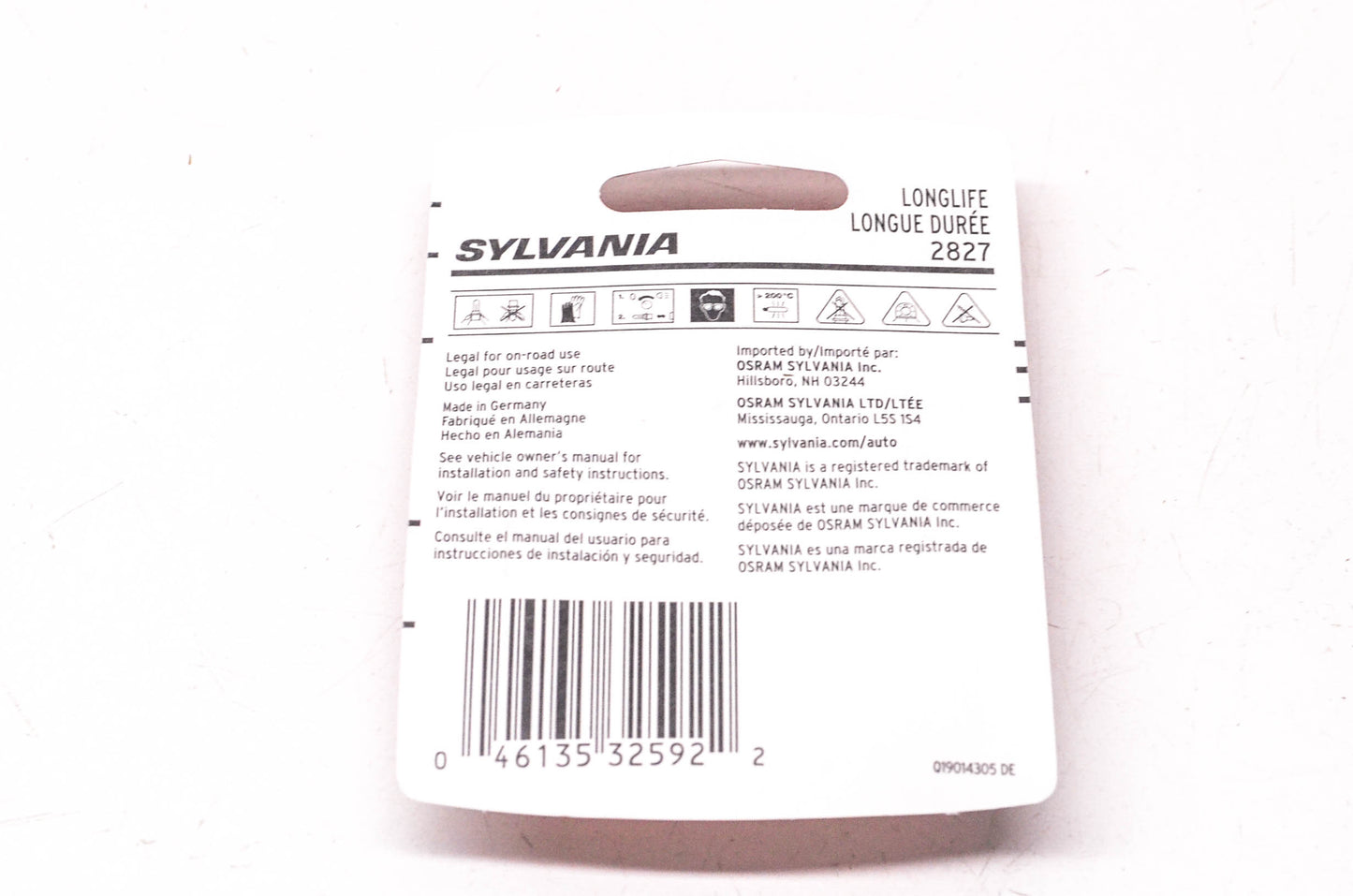 Sylvania 2827LL.BP2 Sylvania Longlife Lamps NOS