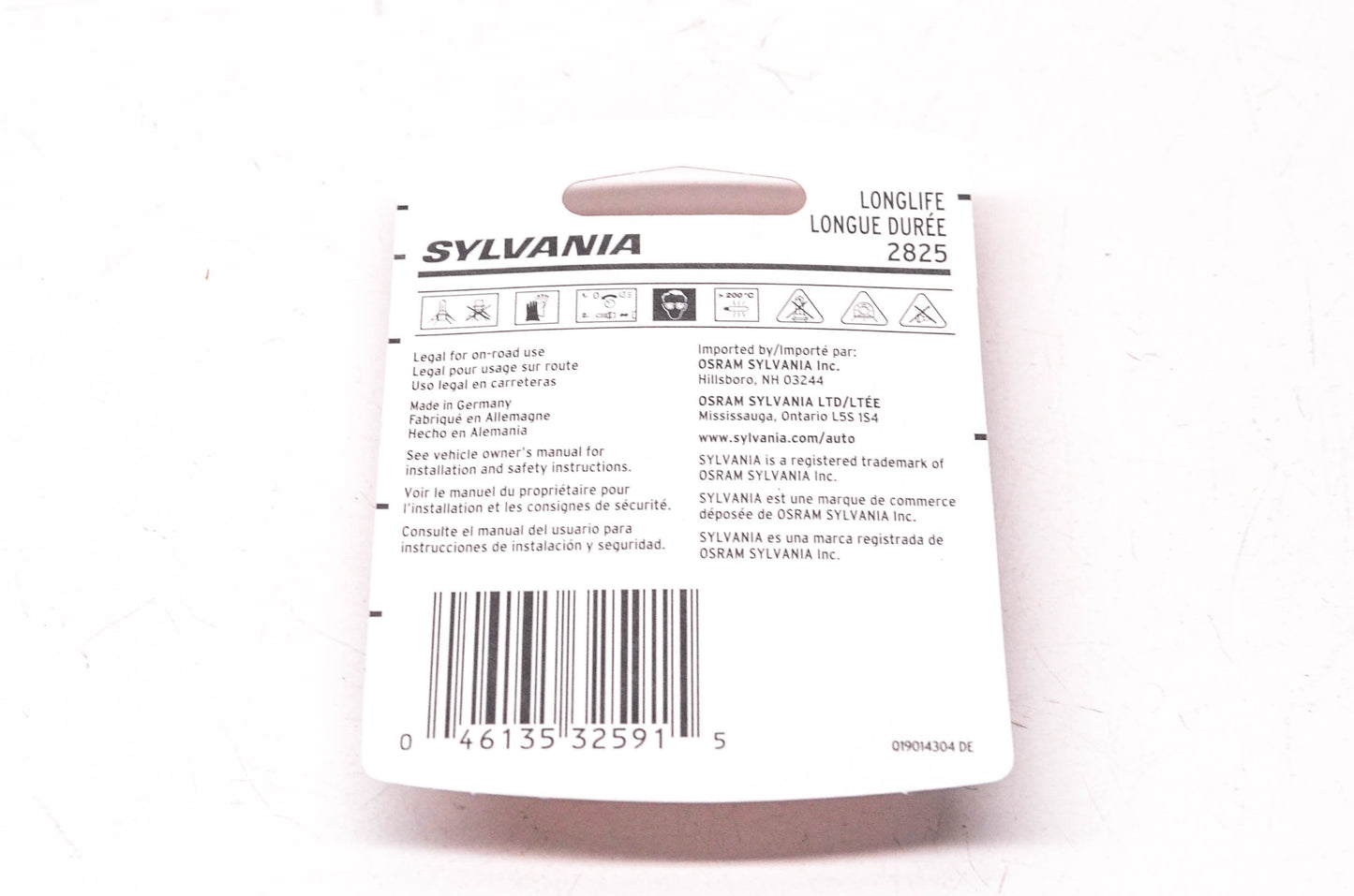 Sylvania 2825LL.BP2 Sylvania Longlife Lamps NOS