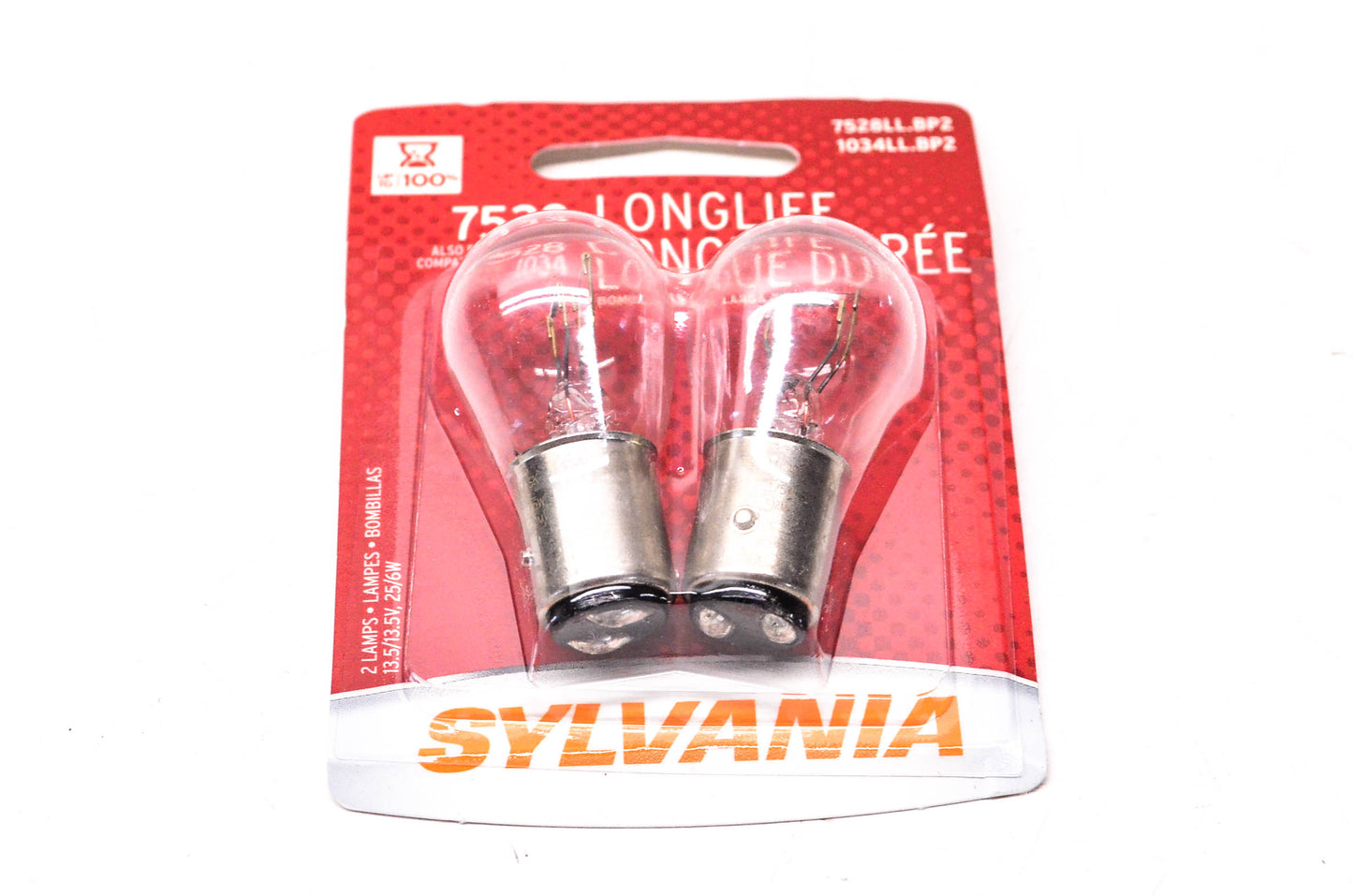 Sylvania 7528LL.BP2, 1034LL.BP2 Sylvania Longlife Lamps NOS
