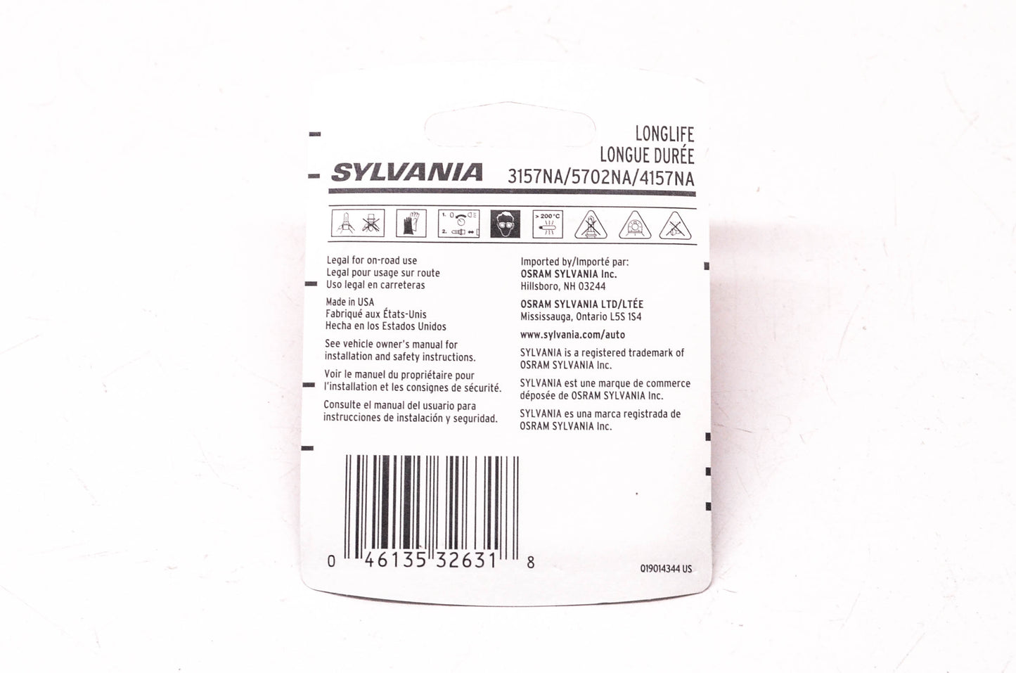 Sylvania 4157NALL.BP2, 3157NALL.BP2, 5702NALL.BP2 Sylvania Longlife Lamps NOS